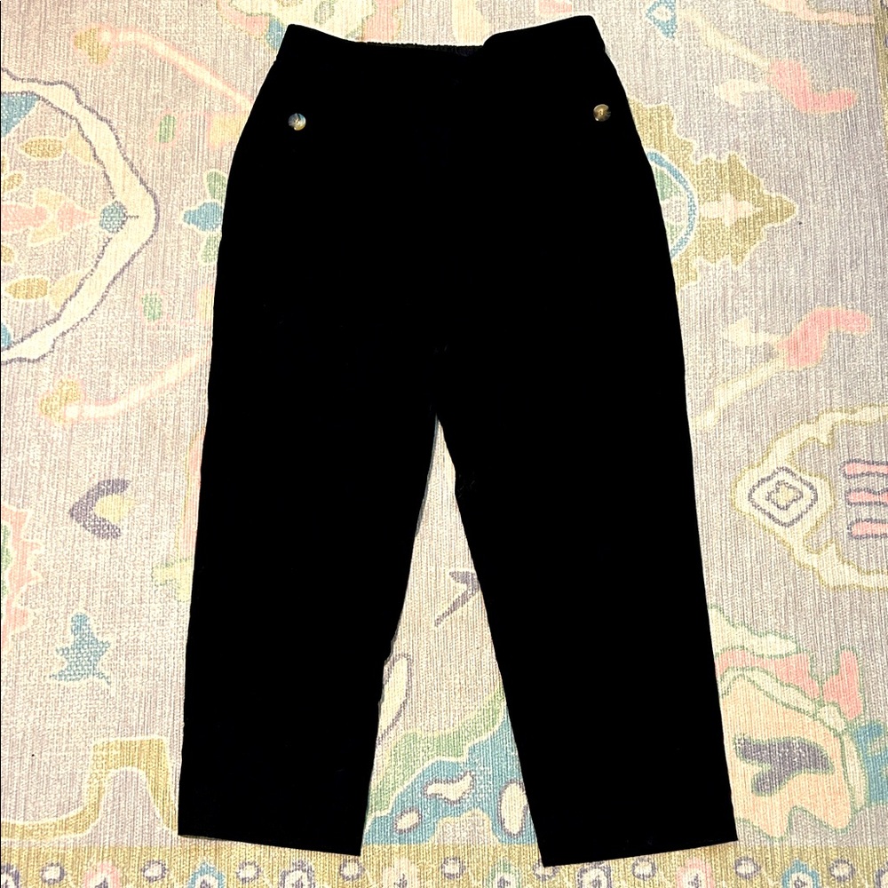 J. Crew Black Linen Blend Pants